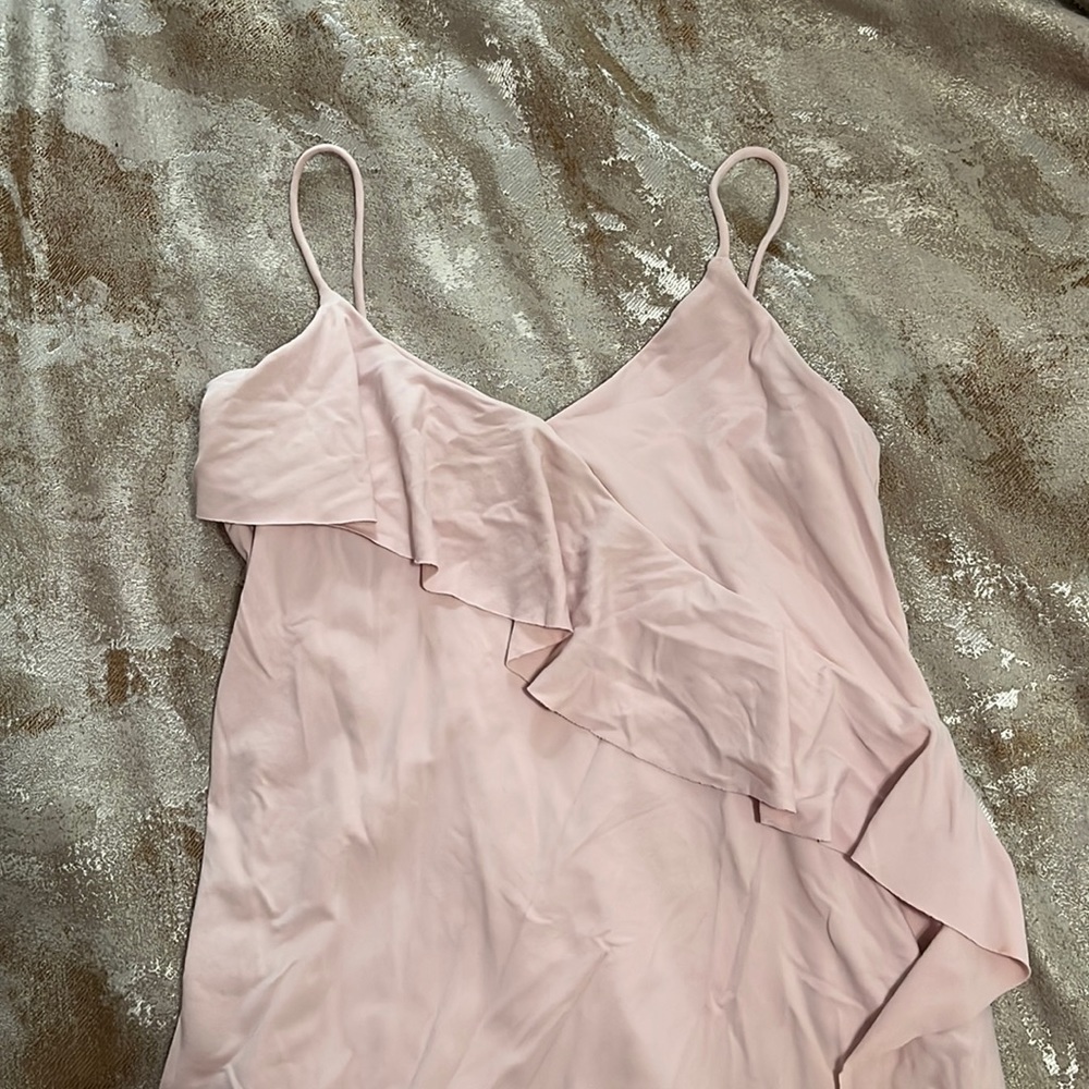 Cute pink ruffle dress